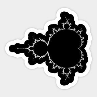 Mandelbrot - Monochrome Outline Sticker